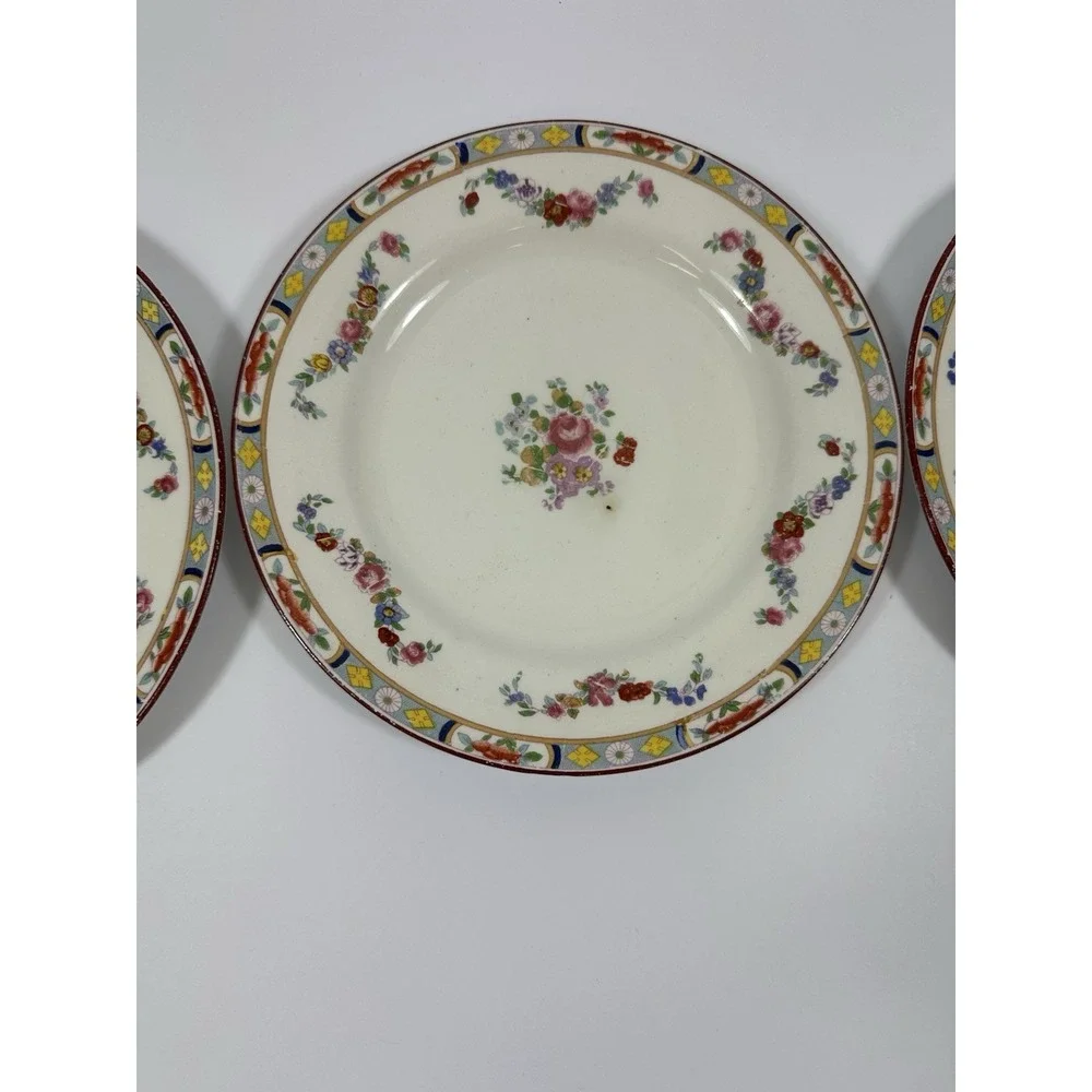 J G Meakin Hanley England Bread Plates 6 3/4
